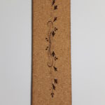 Marque-pages en liège recyclé -Décoration - Frise florale -50 x 195 mm- épaisseur 2 mm