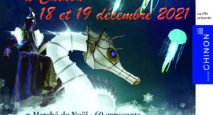 Affiche Marché de Noël de CHINONles 18 et 19 décembre 2021